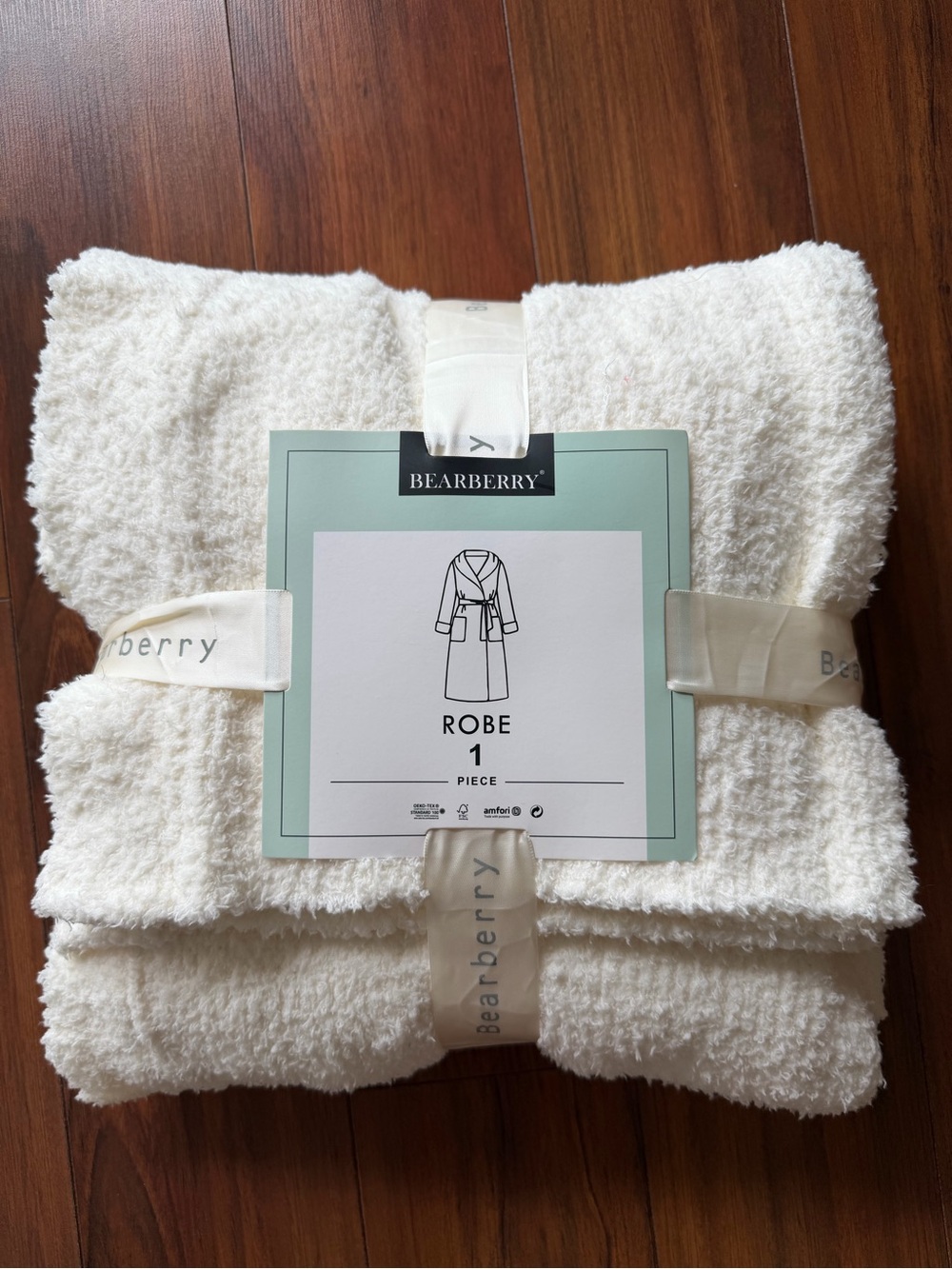Plush White Robe - Soft Cozy Women's Robe